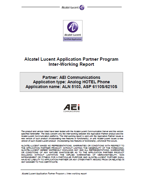 Alcatel-ALN5103, ASP6110S-6210S