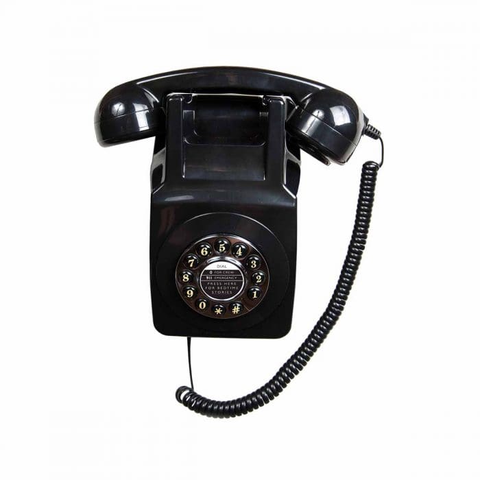 Wall Mounted Rotary Dial Corded Telephone